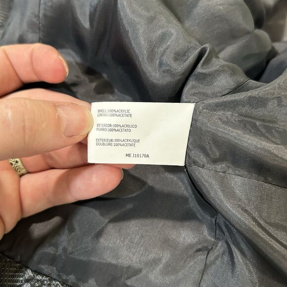 Womens Jacket 8 Full Zip Moto Gray Festival Event Grunge Rockabilly - Picture 9 of 11